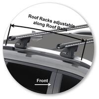 Prorack Silver 2 Bar Heavy Duty Through Bar kit to suit Haval H6 5dr SUV (2017 - Current)