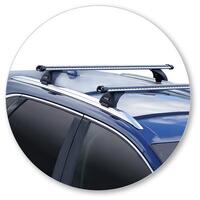 Prorack Silver 2 Bar Heavy Duty Through Bar kit to suit Ford Endura 5dr SUV (2019 - Current)