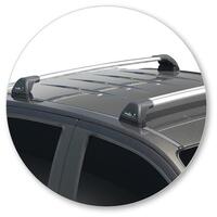 Prorack Silver 2 Bar Aero Flush Bar kit to suit Holden Colorado Crew Cab 4dr Ute (2012 - 2020)