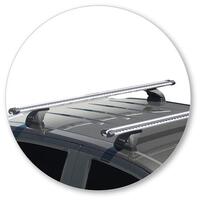 Prorack Silver 2 Bar Heavy Duty Through Bar kit to suit Holden Colorado Crew Cab 4dr Ute (2012 - 2020)