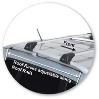 Prorack Black 2 Bar Aero Flush Bar kit to suit SsangYong Rexton 5dr SUV (2012 - 2017)