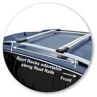 Prorack Silver 2 Bar Aero Rail Bar kit to suit Skoda Octavia Scout 4x4 5dr Estate (2013 - Current)