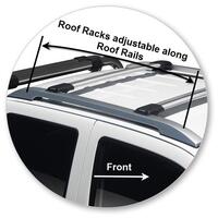 Prorack Silver 2 Bar Aero Rail Bar kit to suit Great Wall Steed Double Cab 4dr Ute (2016 - 2020)