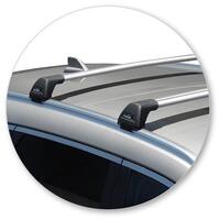 Prorack Silver 2 Bar Aero Flush Bar kit to suit Renault Koleos 5dr SUV (9/2016 - Current)
