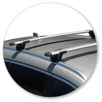 Prorack Silver 2 Bar Aero Through Bar kit to suit Renault Koleos 5dr SUV (9/2016 - Current)