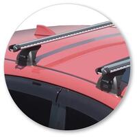 Prorack Black 2 Bar Heavy Duty Through Bar kit to suit Subaru Impreza 5dr Hatch (2017 - Current)