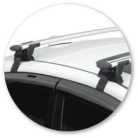 Prorack Silver 2 Bar Aero Through Bar kit to suit Subaru Impreza 4dr Sedan (2/2017 - Current)