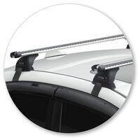 Prorack Silver 2 Bar Heavy Duty Through Bar kit to suit Subaru Impreza 4dr Sedan (2/2017 - Current)