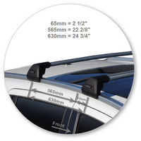 Prorack Silver 2 Bar Aero Flush Bar kit to suit Suzuki S-Cross 5dr SUV (2013 - 5/2021)