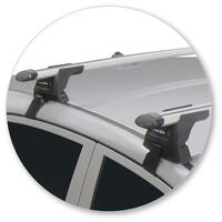 Prorack Silver 2 Bar Aero Through Bar kit to suit Kia Picanto 5dr Hatch (2017 - Current)