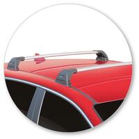 Prorack Black 2 Bar Aero Flush Bar kit to suit Hyundai i30 N Steel Roof 5dr Hatch (2017 - Current)