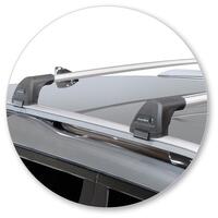 Prorack Silver 2 Bar Aero Flush Bar kit to suit Land Rover Discovery 5 5dr SUV (2017 - Current)