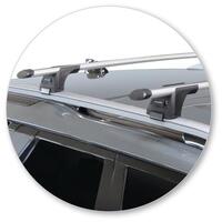 Prorack Silver 2 Bar Aero Through Bar kit to suit Land Rover Discovery 5 5dr SUV (2017 - Current)