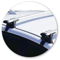 Prorack Silver 2 Bar Aero Through Bar kit to suit Hyundai i30 5dr Hatch (2017 - 9/2020)