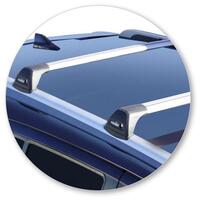 Prorack Silver 2 Bar Aero Flush Bar kit to suit Isuzu MU-X 5dr SUV (5/2017 - 7/2021)