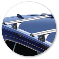 Prorack Silver 2 Bar Heavy Duty Through Bar kit to suit Isuzu MU-X 5dr SUV (5/2017 - 7/2021)