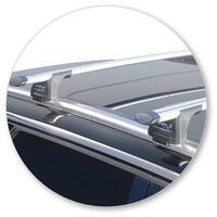 Prorack Silver 2 Bar Aero Through Bar kit to suit Peugeot 5008 5dr SUV (2018 - Current)