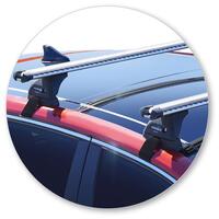 Prorack Silver 2 Bar Heavy Duty Through Bar kit to suit Hyundai i30 Glass Roof 5dr Hatch (2017 - Current)