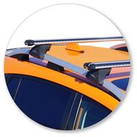 Prorack Silver 2 Bar Heavy Duty Through Bar kit to suit Subaru XV 5dr SUV (2012 - 2022)