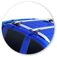 Prorack Silver 2 Bar Aero Through Bar kit to suit LDV T60/T60 Max/eT60 Double Cab 4dr Ute (10/2017 - Current)