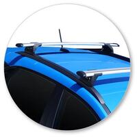 Prorack Black 2 Bar Aero Through Bar kit to suit Hyundai Kona 5dr SUV (2017 - 6/2023)