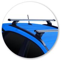 Prorack Black 2 Bar Heavy Duty Through Bar kit to suit Hyundai Kona 5dr SUV (2017 - 6/2023)