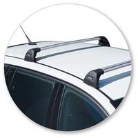 Prorack Silver 2 Bar Aero Flush Bar kit to suit Holden Commodore VF II 5dr Wagon (4/2017 - 2018)