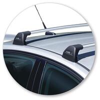 Prorack Silver 2 Bar Aero Flush Bar kit to suit Holden Commodore VF II 4dr Sedan (4/2017 - 2018)