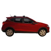 Prorack Silver 2 Bar Aero Flush Bar kit to suit Seat Arona 5dr SUV (2017 - Current)