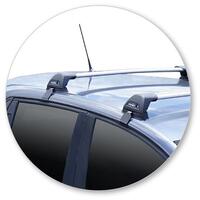 Prorack Silver 2 Bar Aero Flush Bar kit to suit Renault Clio 5dr Hatch (2017 - Current)