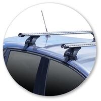 Prorack Black 2 Bar Heavy Duty Through Bar kit to suit Renault Clio 5dr Hatch (2017 - Current)