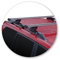 Prorack Silver 2 Bar Heavy Duty Through Bar kit to suit Toyota Land Cruiser Prado 150 Series 5dr SUV (2009 - Current)