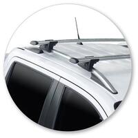 Prorack Silver 2 Bar Aero Through Bar kit to suit Mercedes-Benz X-Class 4dr Ute (2018 - 2020)