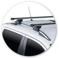 Prorack Black 2 Bar Heavy Duty Through Bar kit to suit Mercedes-Benz X-Class 4dr Ute (2018 - 2020)