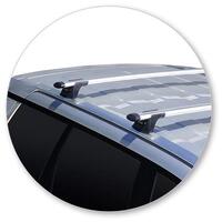 Prorack Silver 2 Bar Aero Through Bar kit to suit LDV D90 5dr SUV (8/2018 - Current)