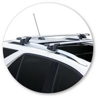 Prorack Silver 2 Bar Aero Through Bar kit to suit Holden Equinox 5dr SUV (12/2017 - 2020)