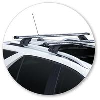 Prorack Black 2 Bar Heavy Duty Through Bar kit to suit Holden Equinox 5dr SUV (12/2017 - 2020)