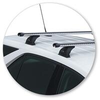 Prorack Silver 2 Bar Heavy Duty Through Bar kit to suit Holden Equinox 5dr SUV (12/2017 - 2020)