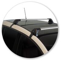 Prorack Silver 2 Bar Aero Flush Bar kit to suit Nissan Leaf 5dr Hatch (2018 - Current)