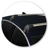 Prorack Silver 2 Bar Aero Flush Bar kit to suit Holden Commodore 5dr Hatch (2018 - 2020)