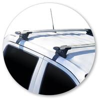 Prorack Silver 2 Bar Aero Through Bar kit to suit Mercedes-Benz X-Class 4dr Ute (4/2018 - Current)