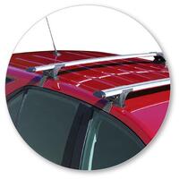 Prorack Silver 2 Bar Aero Through Bar kit to suit Holden Equinox 5dr SUV (12/2017 - 2020)