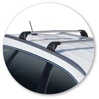 Prorack Silver 2 Bar Aero Flush Bar kit to suit Hyundai Santa Fe 5dr SUV (2018 - Current)