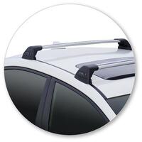 Prorack Silver 2 Bar Aero Flush Bar kit to suit Subaru WRX STI 4dr Sedan (2015 - 5/2022)