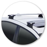 Prorack Black 2 Bar Aero Through Bar kit to suit Subaru WRX STI 4dr Sedan (2015 - 5/2022)