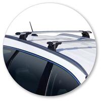 Prorack Black 2 Bar Aero Through Bar kit to suit Hyundai Santa Fe 5dr SUV (2018 - Current)