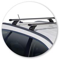 Prorack Black 2 Bar Heavy Duty Through Bar kit to suit Hyundai Santa Fe 5dr SUV (2018 - Current)