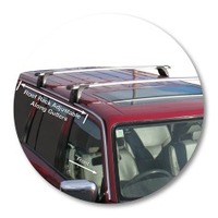 Prorack Silver 2 Bar Aero Through Bar kit to suit Nissan Patrol GU 5dr SUV (1998 - 2010)