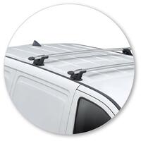 Prorack Silver 2 Bar Aero Through Bar kit to suit Hyundai iLoad 5dr Van (2017 - 2021)