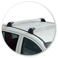 Prorack Black 2 Bar Aero Flush Bar kit to suit Mitsubishi Triton Double Cab 4dr Ute (2015 - 1/2024)